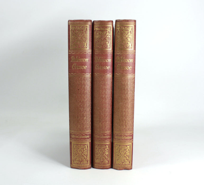The Life and Strange Surprising Adventures of Robinson Crusoe, 3 Volume limited edition set, 1925