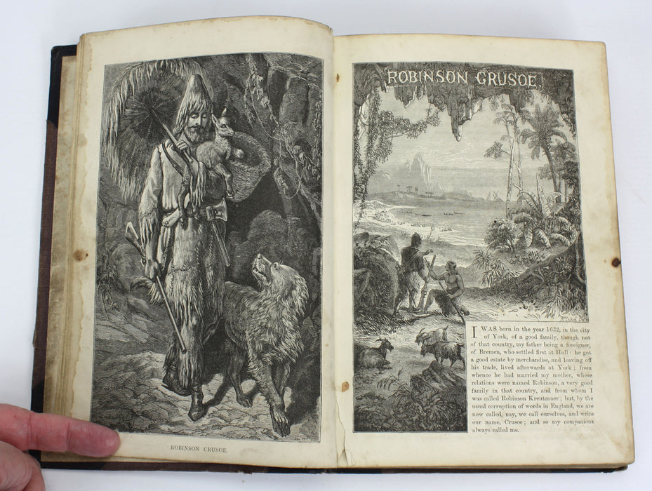 Robinson Crusoe, Daniel Defoe, c. 1864