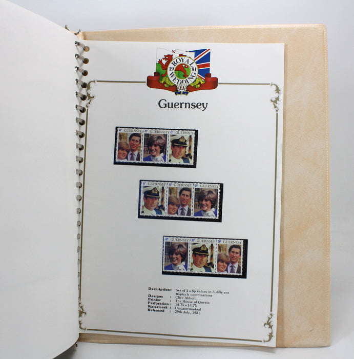 Stanley Gibbons Royal Wedding Stamp Collection 1981, 3 Volume Set