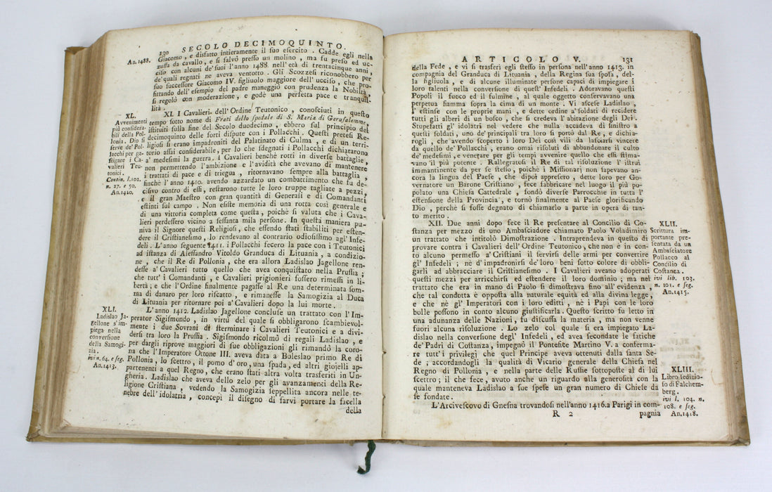 Storia Ecclesiastica, Bonaventura Racine, Dell' Abate Claudio Fleury, 1782