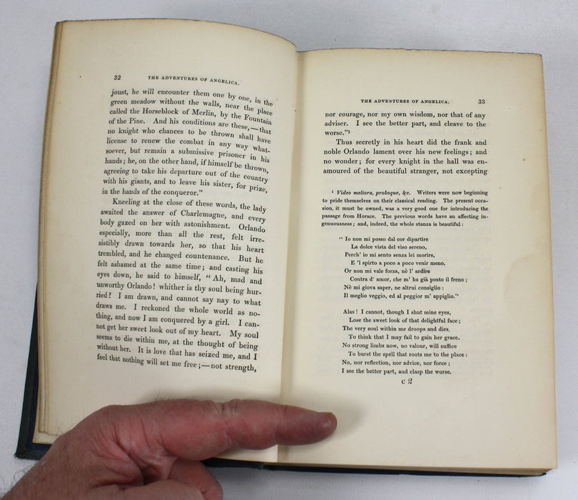 Stories from the Italian Poets, 2 Vols, by Leigh Hunt 1846