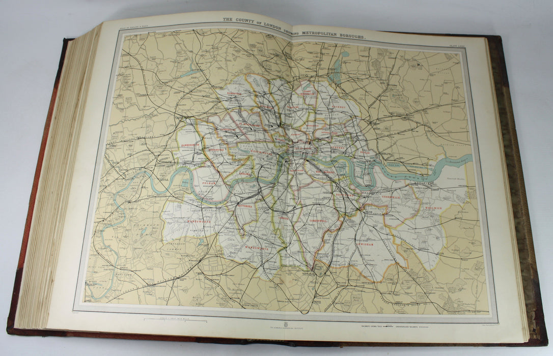 The Survey Atlas of England & Wales, Bartholomew 1903