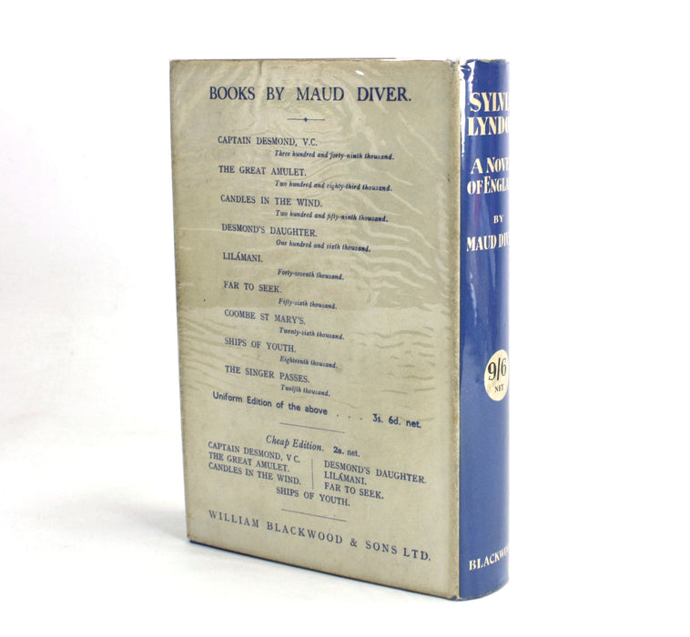 Sylvia Lyndon, A Novel of England, by Maud Diver, 1940