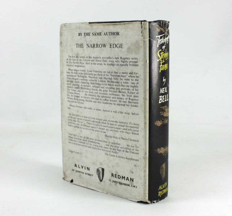 Testament of Stephen Fane by Neil Bell, inscribed by author, 1961
