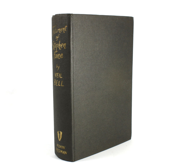 Testament of Stephen Fane by Neil Bell, inscribed by author, 1961