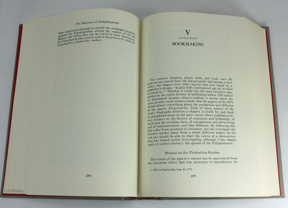 The Business of Enlightenment; A Publishing History of the Encyclopedie 1775-1800, Robert Darnton.