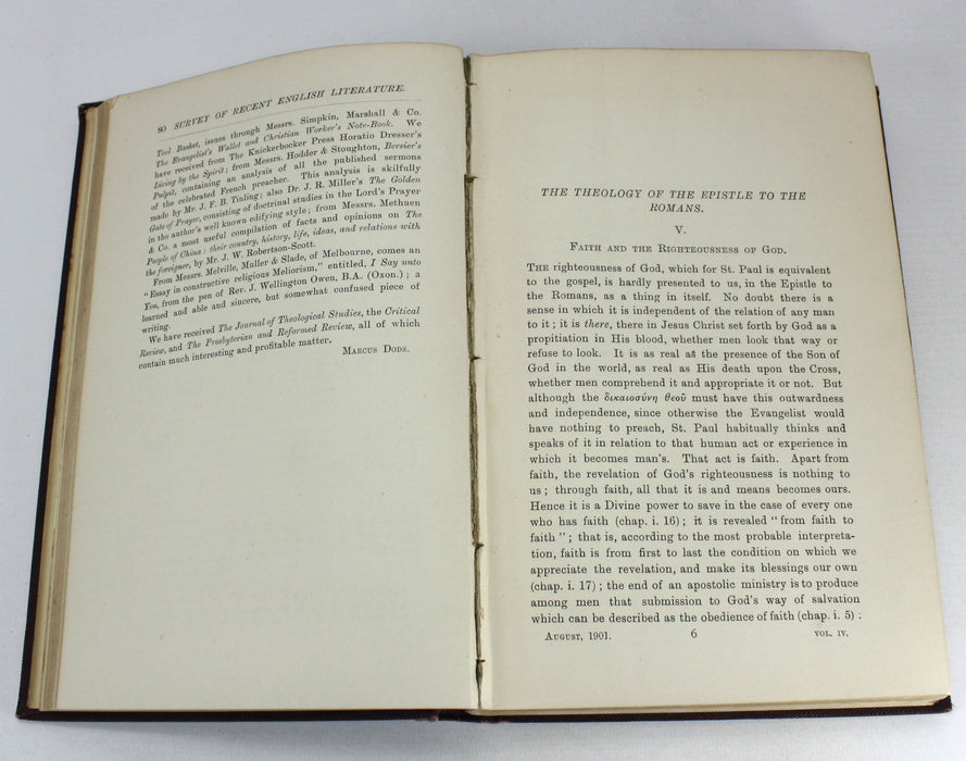 Theology Bundle: The Expositor Sixth Series book collection, 1901-1902.