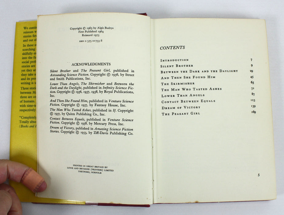 The Furious Future by Algis Budrys, 1973