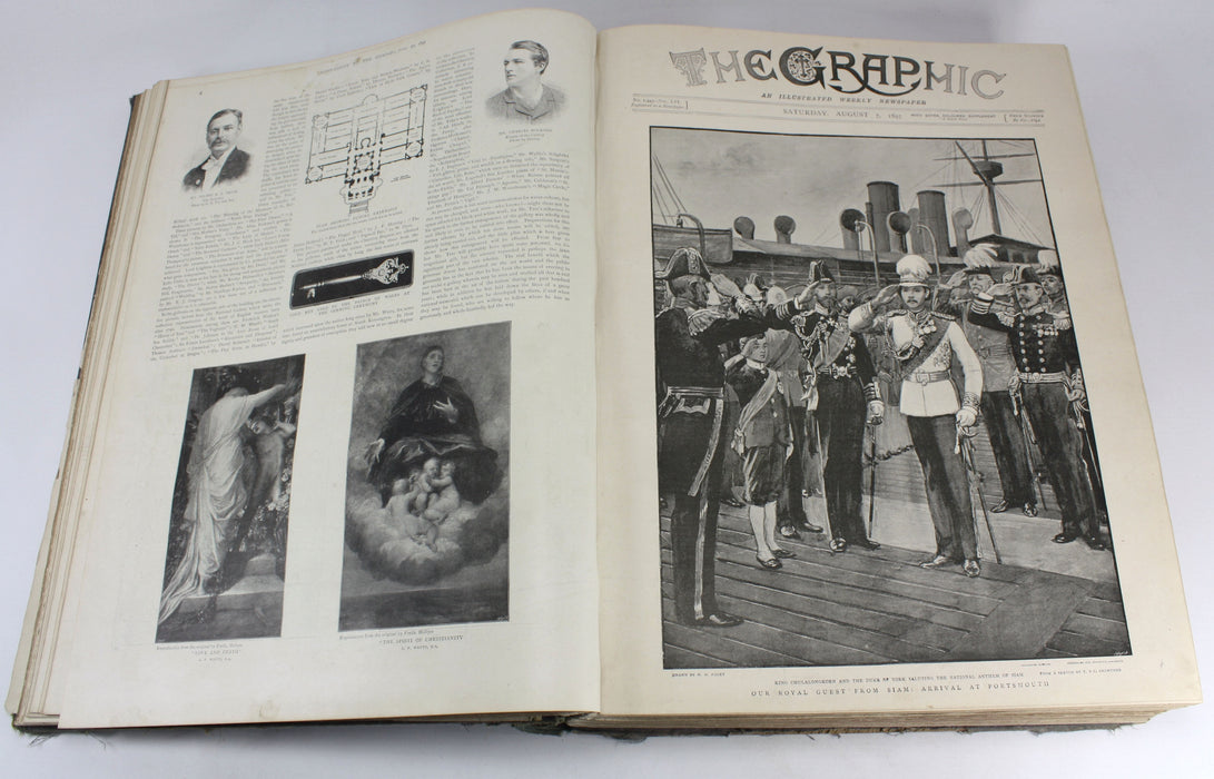 The Graphic; An Illustrated Weekly Newspaper; Volume 56, July - December 1897. King Rama V of Siam.