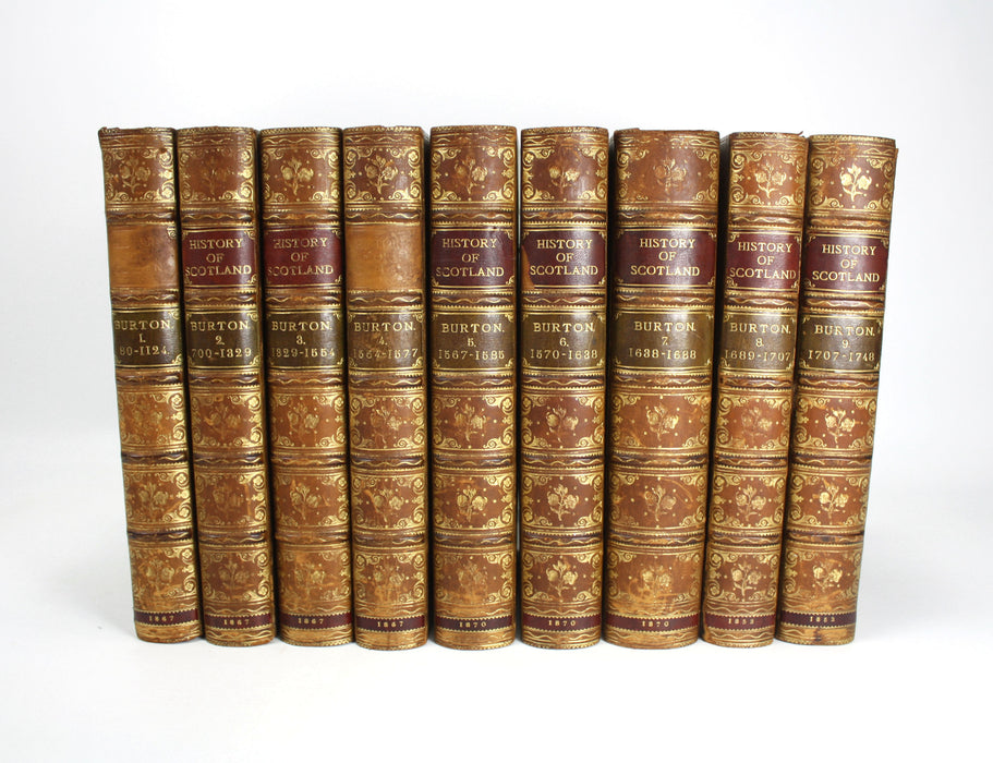 The History of Scotland, John Hill Burton, 9 Vol Set, 1853-1870