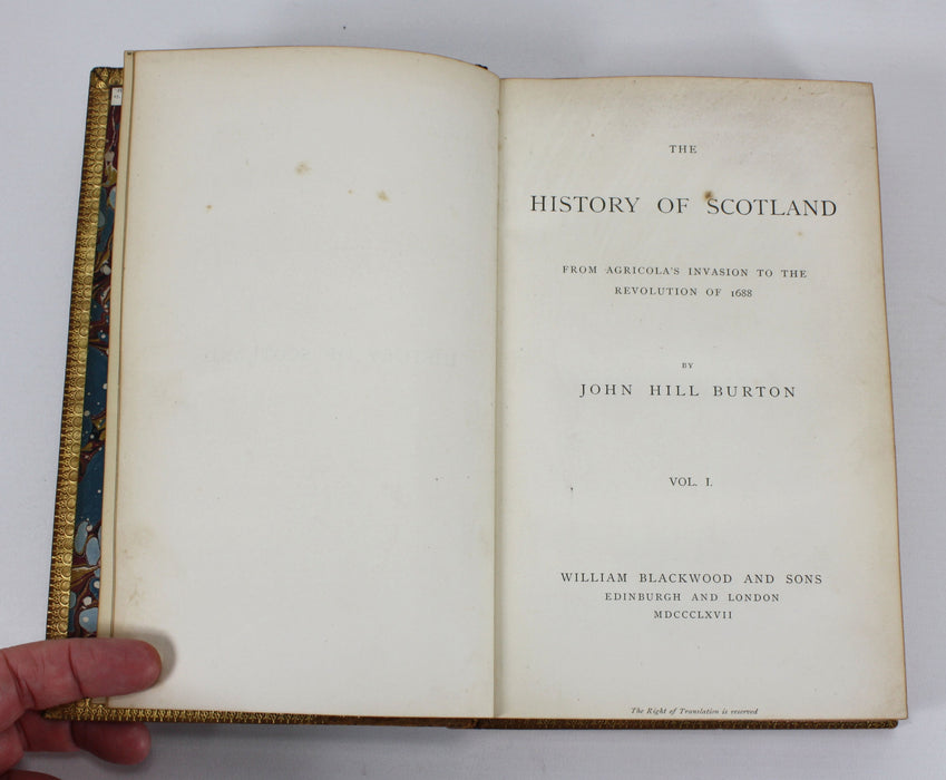 The History of Scotland, John Hill Burton, 9 Vol Set, 1853-1870
