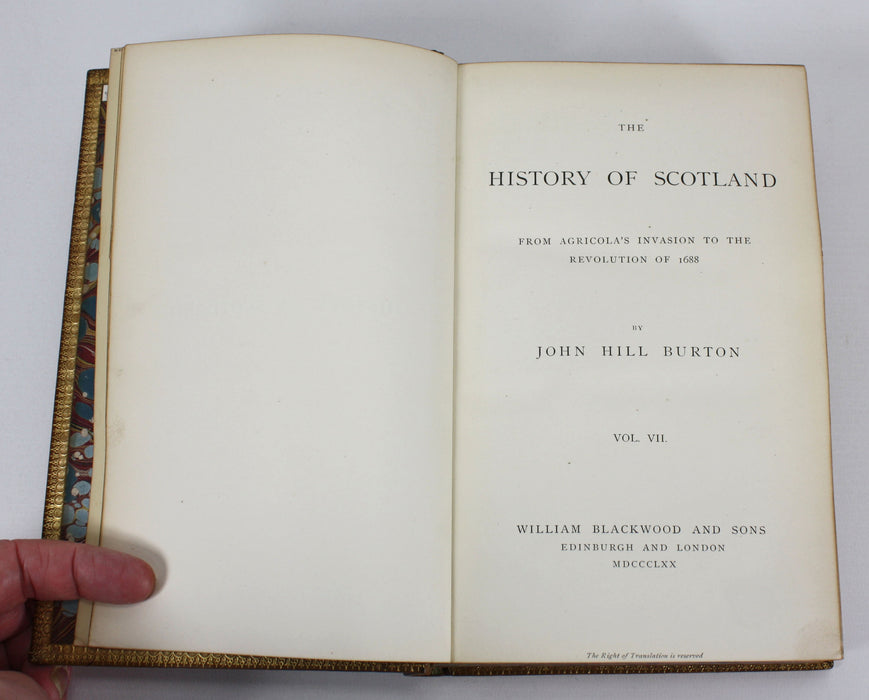 The History of Scotland, John Hill Burton, 9 Vol Set, 1853-1870
