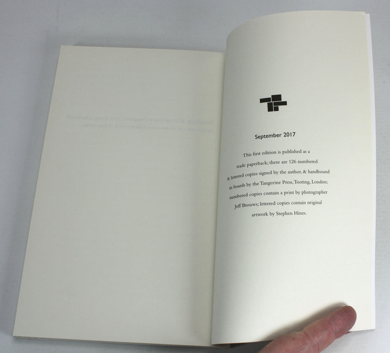 The Late Season by Stephen Hines, Tangerine Press 2017, signed, limited, lettered edition. Private Press