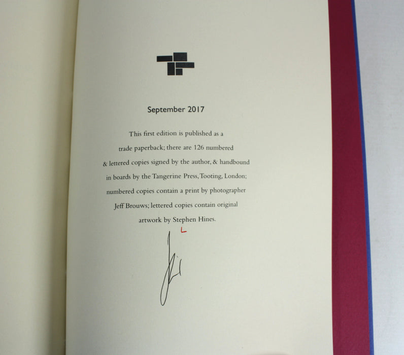 The Late Season by Stephen Hines, Tangerine Press 2017, signed, limited, lettered edition. Private Press