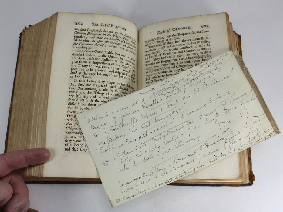 The Life of James, Late Duke of Ormonde, 1747