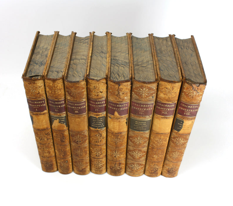 The Plays of William Shakspeare, Alexander Chalmers, 8 Volumes, 1856