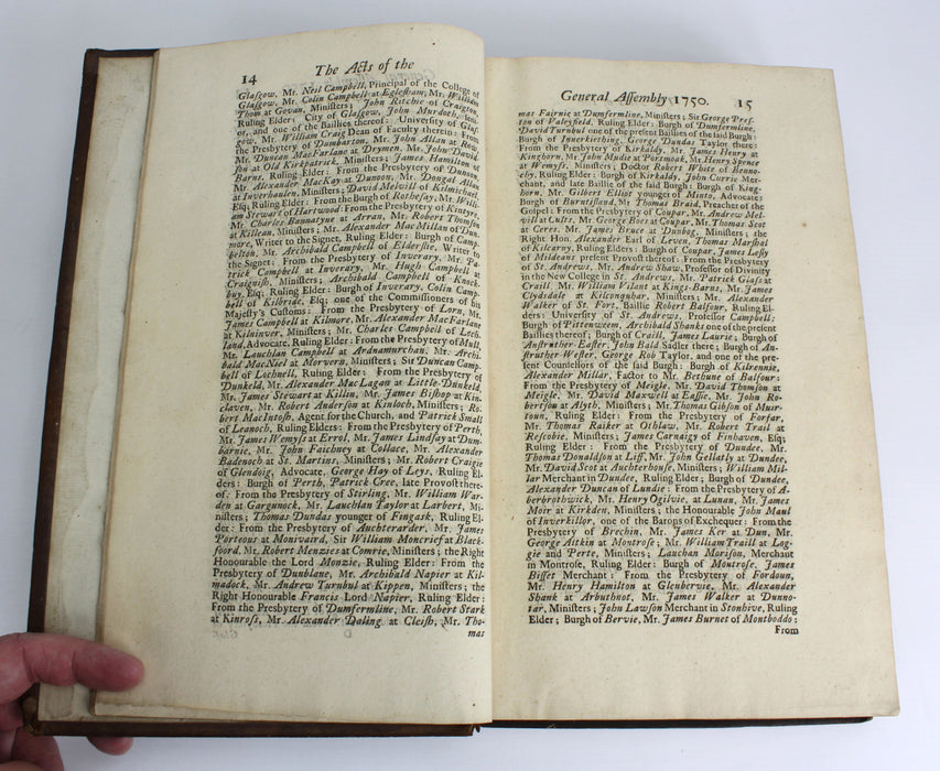 The Principal Acts of the General Assembly of the Church of Scotland, 1750-1792. 2 Vols.