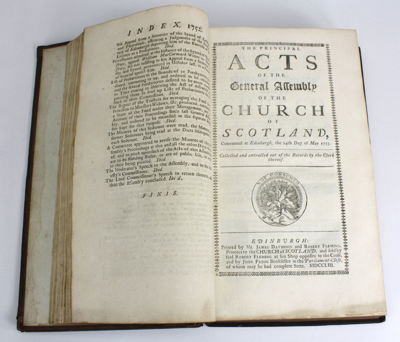 The Principal Acts of the General Assembly of the Church of Scotland, 1750-1792. 2 Vols.