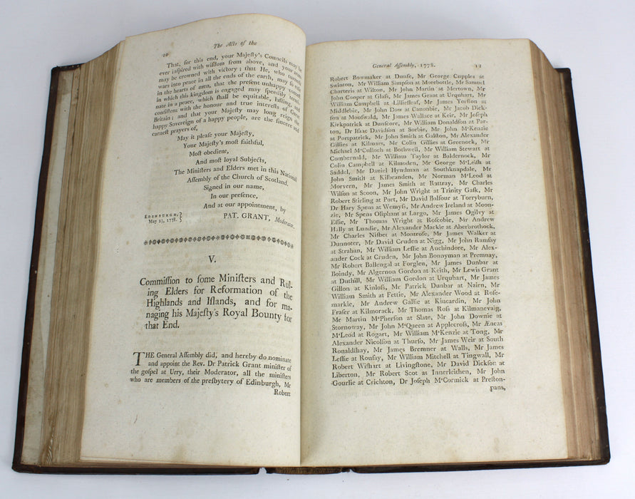 The Principal Acts of the General Assembly of the Church of Scotland, 1750-1792. 2 Vols.