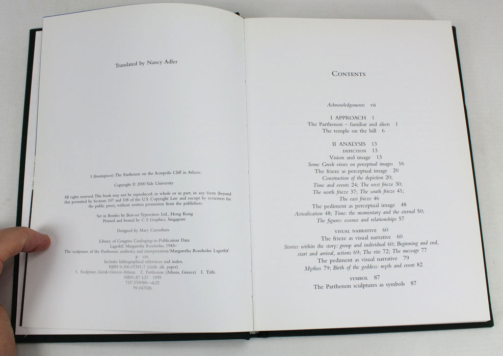 The Sculptures of the Parthenon, Margaretha Rossholm Lagerlof, 2000