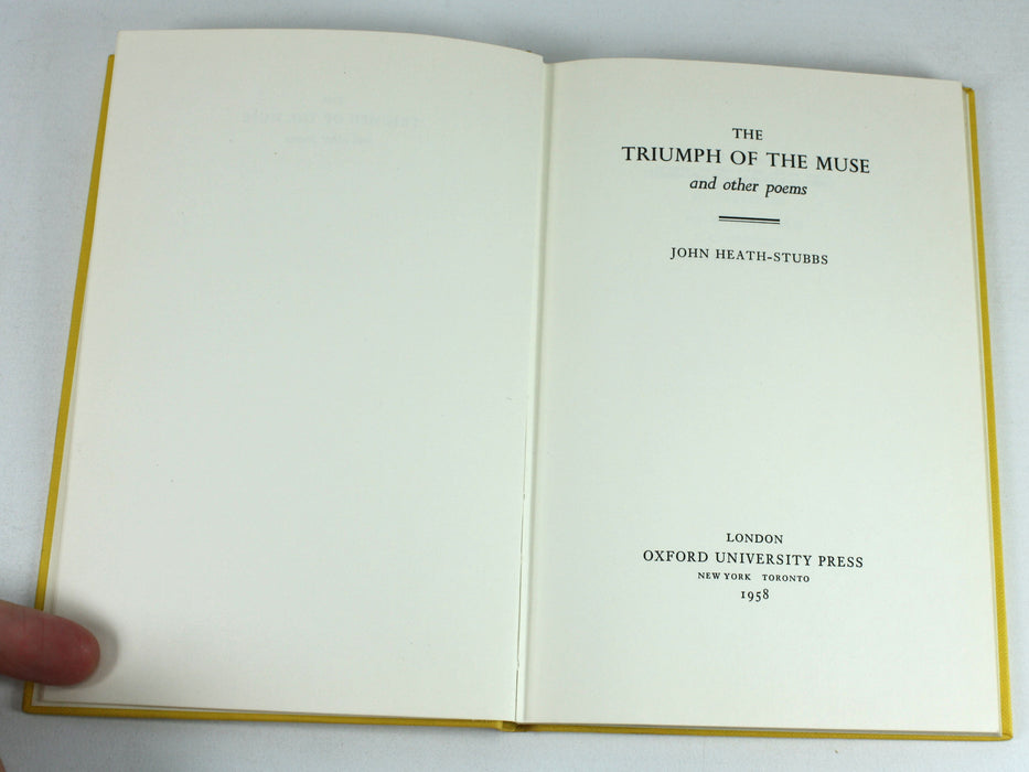 The Triumph of the Muse, John Heath-Stubbs, 1958