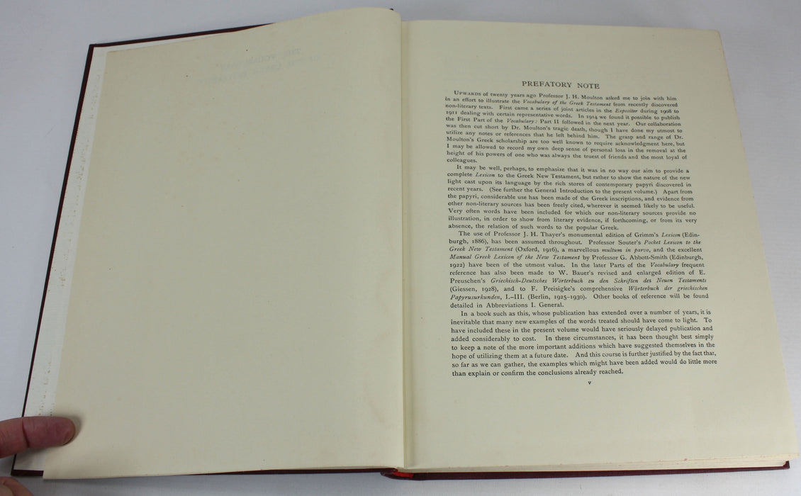 The Vocabulary of The Greek Testament, James Hope Moulton & George Milligan