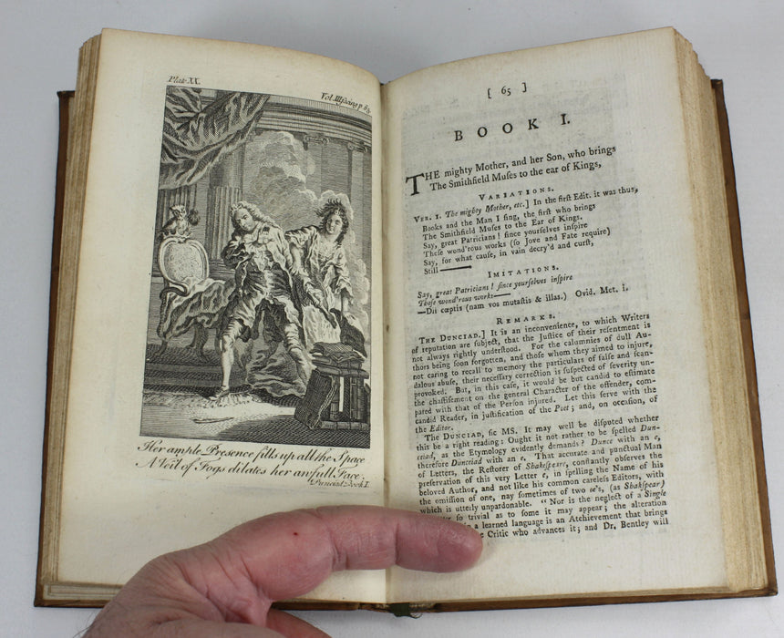 The Works of Alexander Pope, Esq, Volume III, containing the Dunciad, in Four Books, 1764