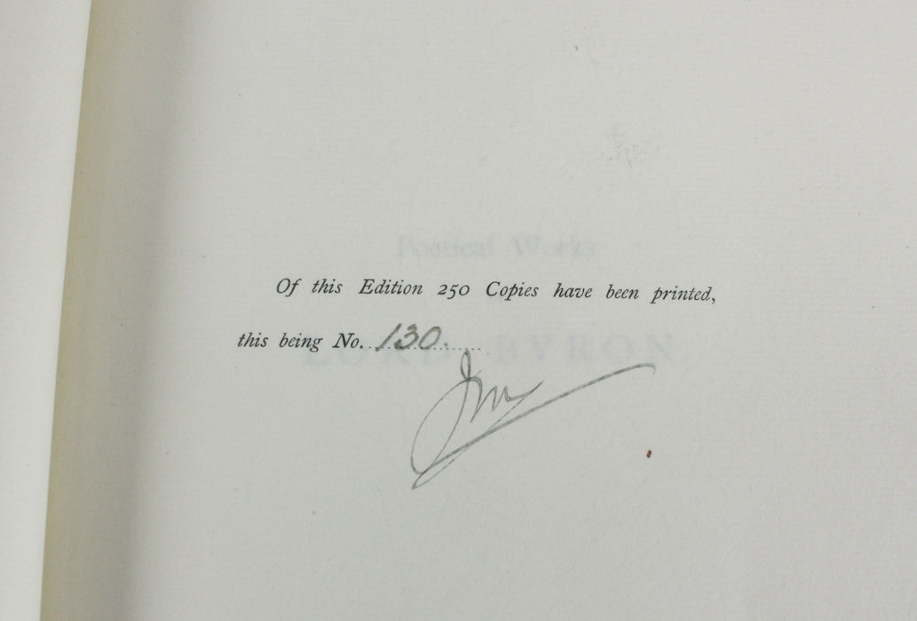 The Works of Lord Byron, 13 Volumes Complete, John Murray 1898-1901, Limited Edition.