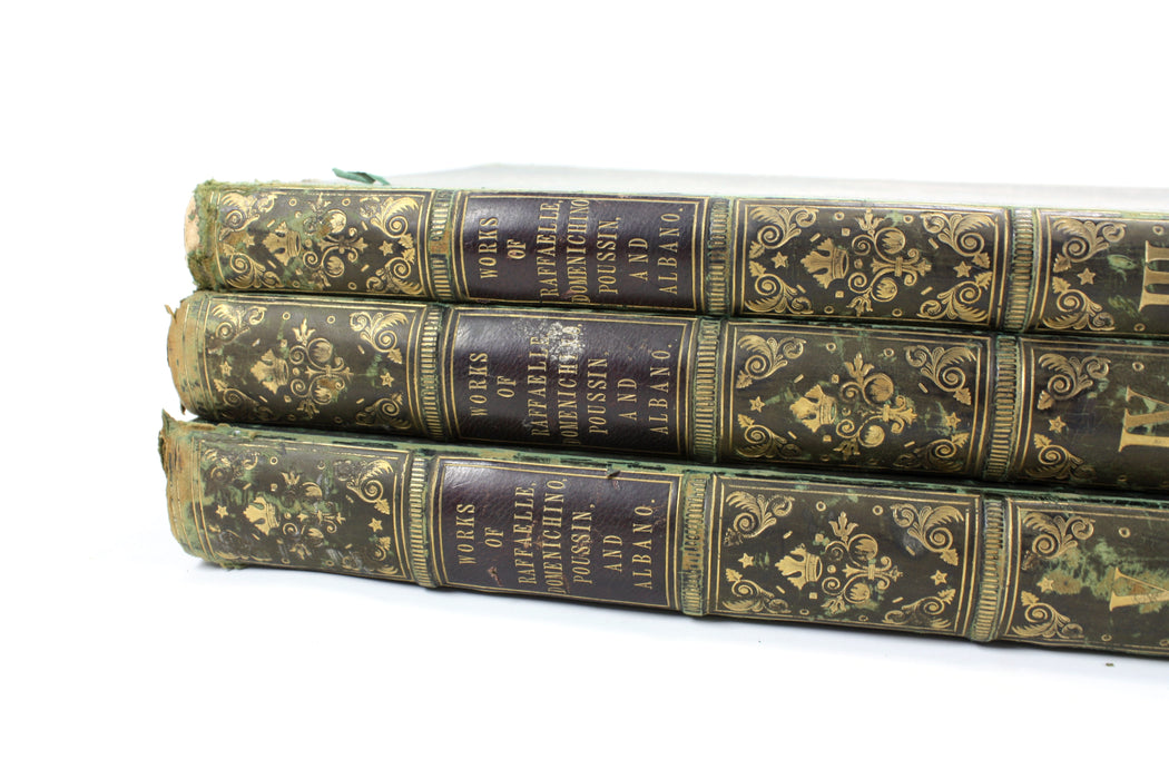 The Works of Raffaelle, Domenichino, Poussin and Albano, Bensley, Bowyer, 1819, 3 Volumes