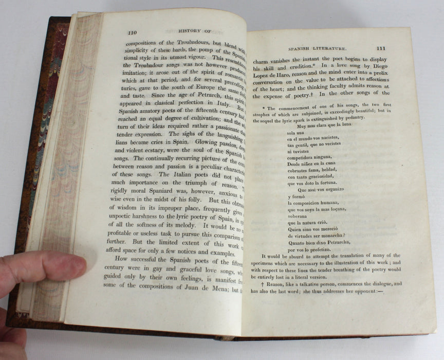 History of Spanish and Portuguese Literature by Frederick Bouterwek, trans. Thomasina Ross, 1823 first edition.