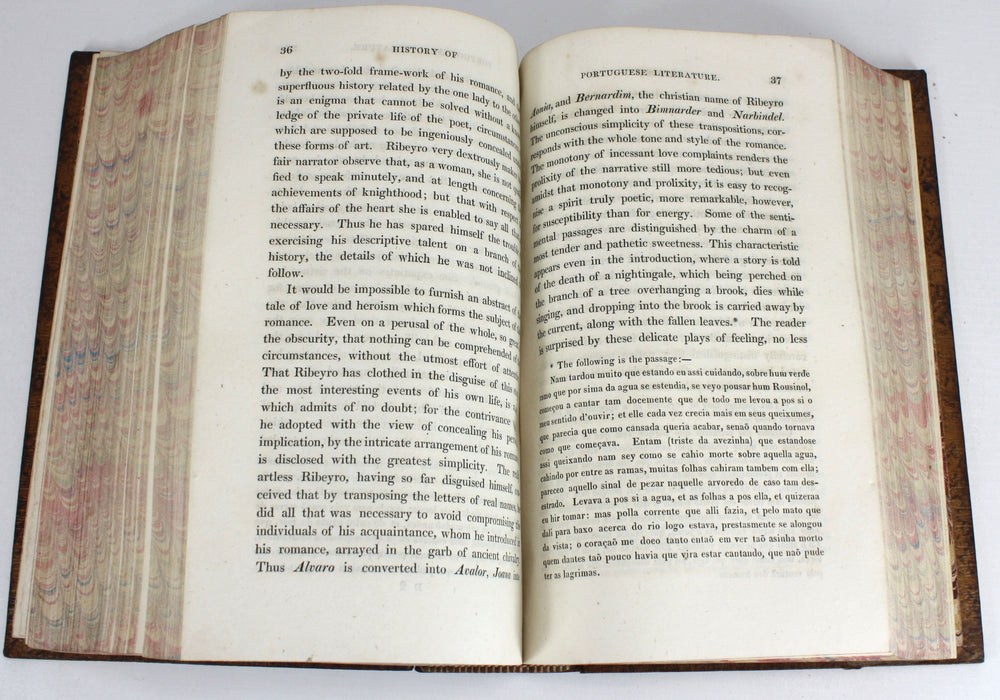 History of Spanish and Portuguese Literature by Frederick Bouterwek, trans. Thomasina Ross, 1823 first edition.