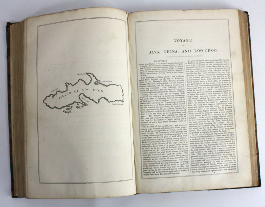 Travels and Voyages; Burman Empire, Holy Land, China, Java; Howard Malcom, J.L. Stephens, Basil Hall, George Anson; 1840