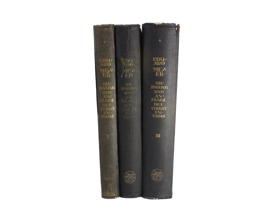 Ursprung und Anfänge des Christentums by Eduard Meyer, 3 Volumes complete, 1921-1923