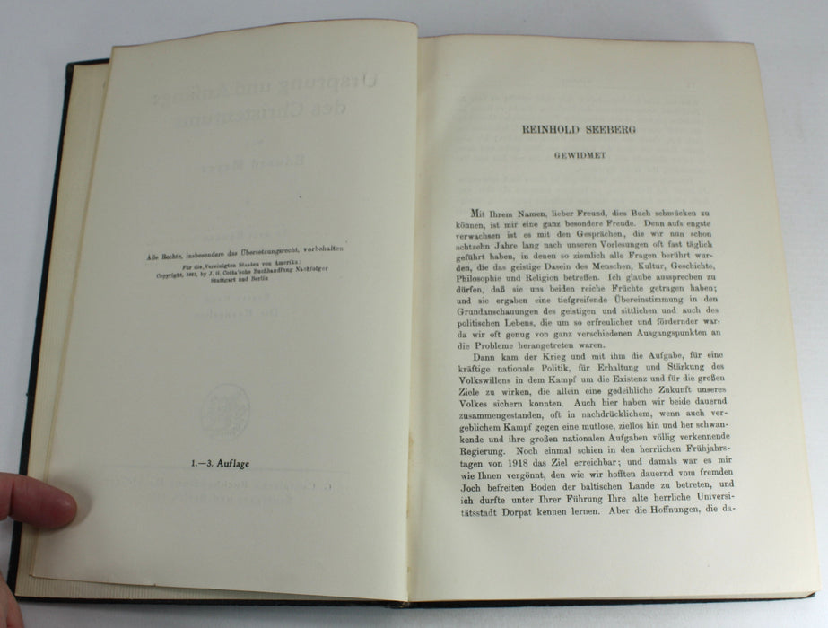 Ursprung und Anfänge des Christentums by Eduard Meyer, 3 Volumes complete, 1921-1923