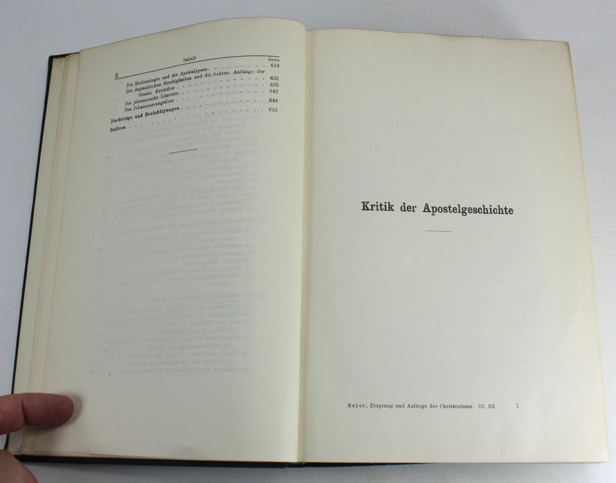 Ursprung und Anfänge des Christentums by Eduard Meyer, 3 Volumes complete, 1921-1923
