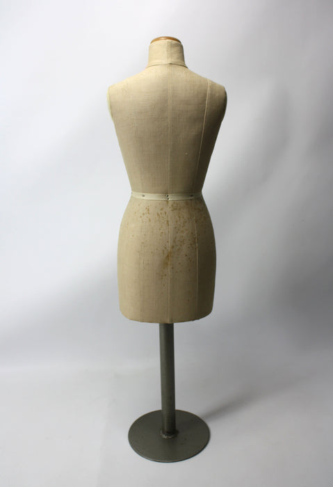 Vintage Kennett & Lindsell dressmaker's mannequin; miniature size 70cm tall.