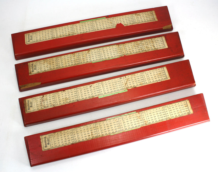 Vintage Chinese Mahjong Gaming Tile Holder Set - also Scrabble, Dominoes. Set C. Tile Rack.