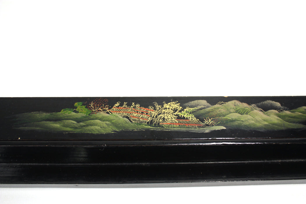 Vintage Chinese Mahjong Gaming Tile Holder Set - also Scrabble, Dominoes. Set A. Tile Rack.