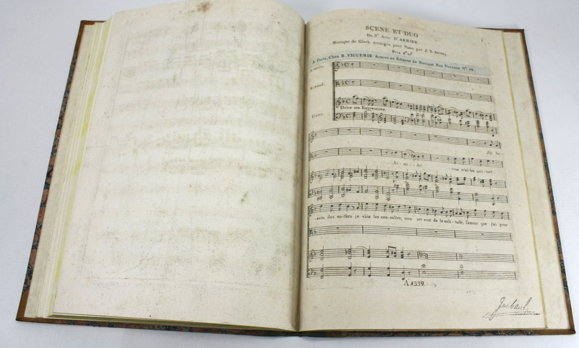 Original 19th Century Sheet Music Book, pre-Victorian era. Book M4. Haydn's La Creation du Monde.
