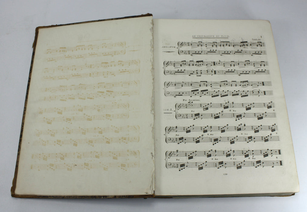 Original 19th Century Sheet Music Book, pre-Victorian era. Book M8.