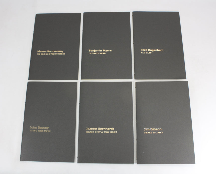 Walking Wounded Series, 6 Signed Handsewn Chapbooks, Tangerine Press 2018, Limited edition, Private Press