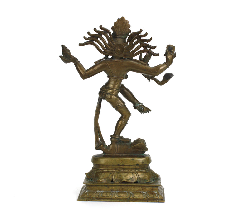 Antique bronze Shiva statue, Nataraja, 21cm high