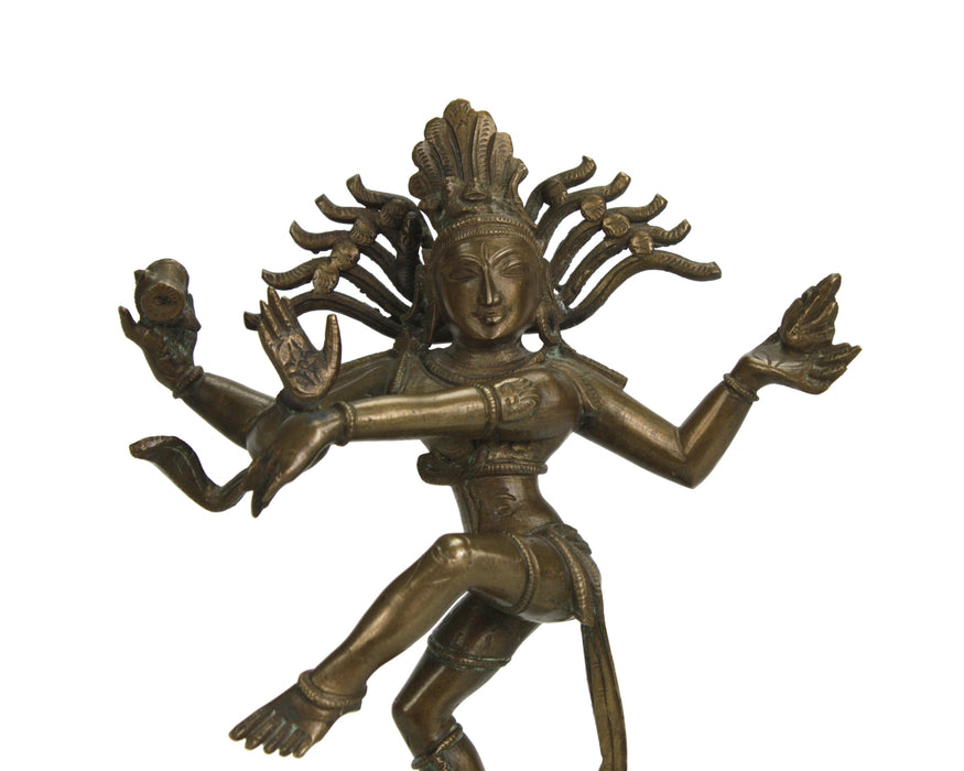 Antique bronze Shiva statue, Nataraja, 21cm high