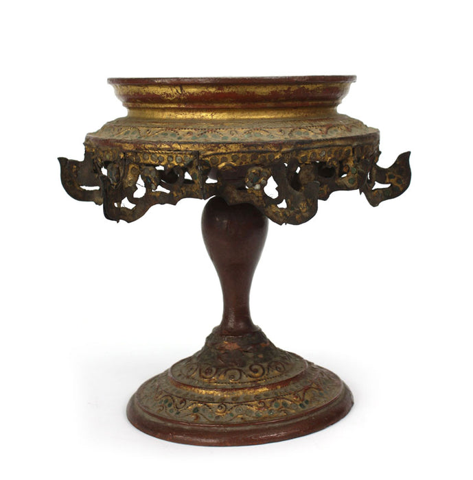 Burmese Kalat lacquerware pedestal, late 19th Century.