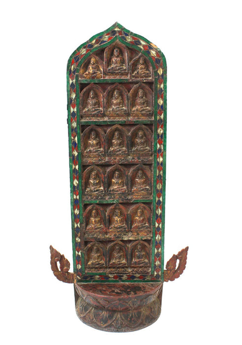 Large Burmese Votive Panel, Shan States, 112cm