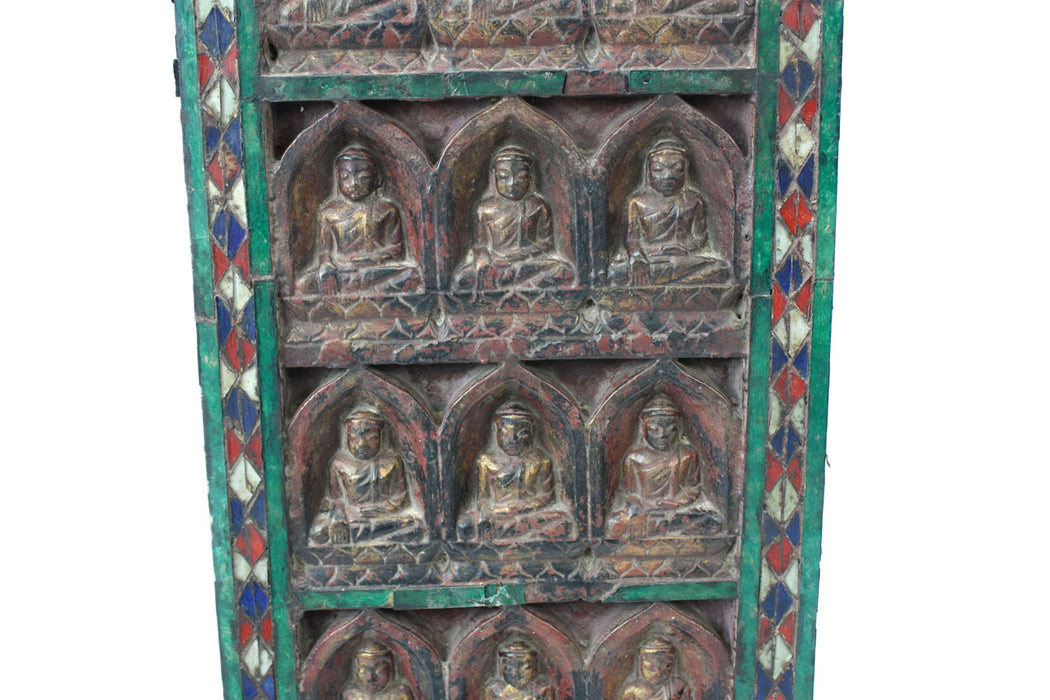 Large Burmese Votive Panel, Shan States, 112cm
