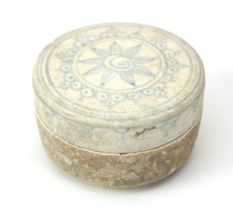 Antique Unglazed circular box, Vietnam