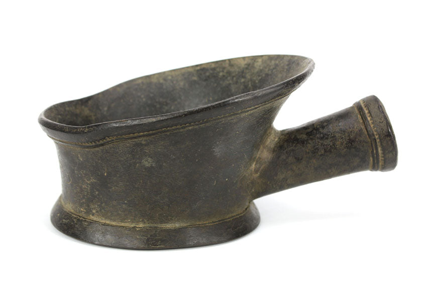 Antique Burmese Bronze Silk Iron, 19th Century