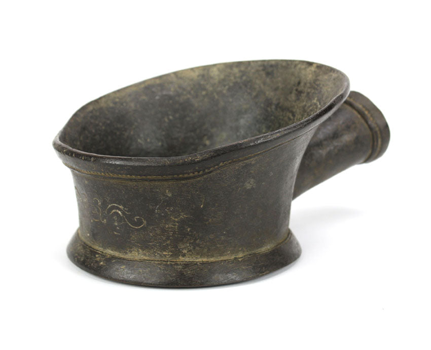 Antique Burmese Bronze Silk Iron, 19th Century