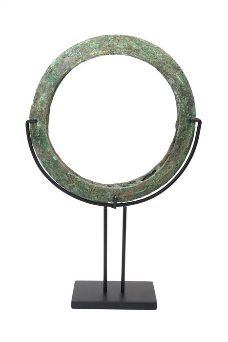 Antique Khmer bronze bangle, circa 13th century